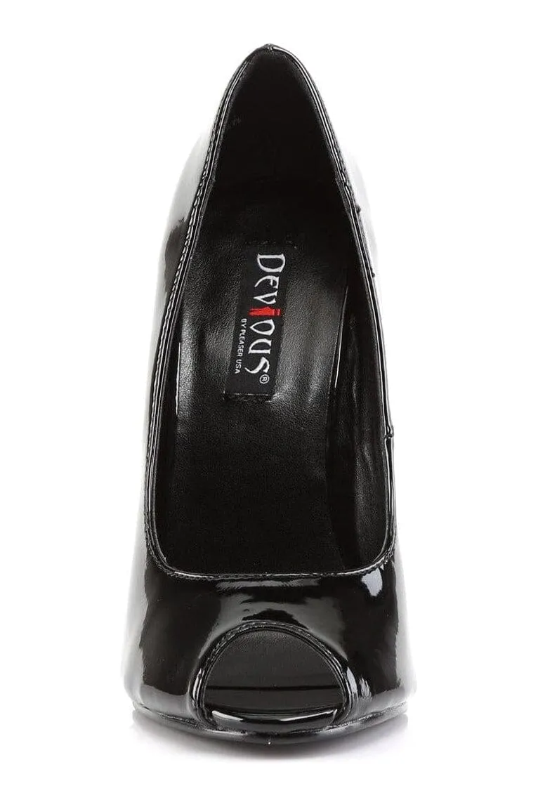 DOMINA-212 Black Patent Pump