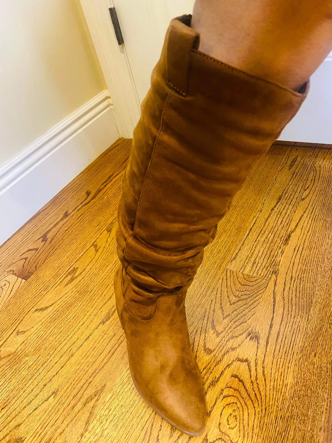 East Lion Corp Block Heel Knee High Boots