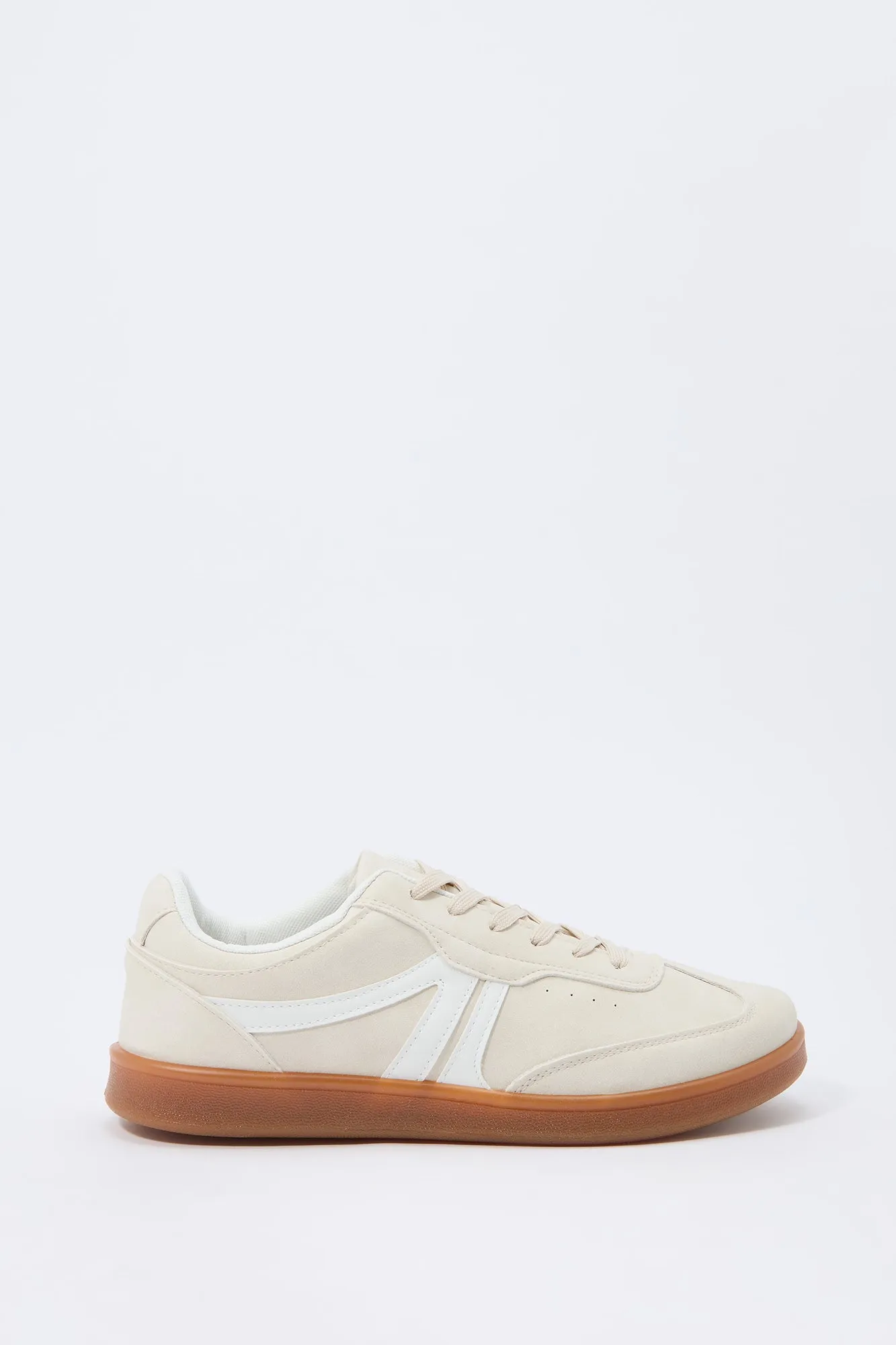 Espadrilles rétros basses en similicuir