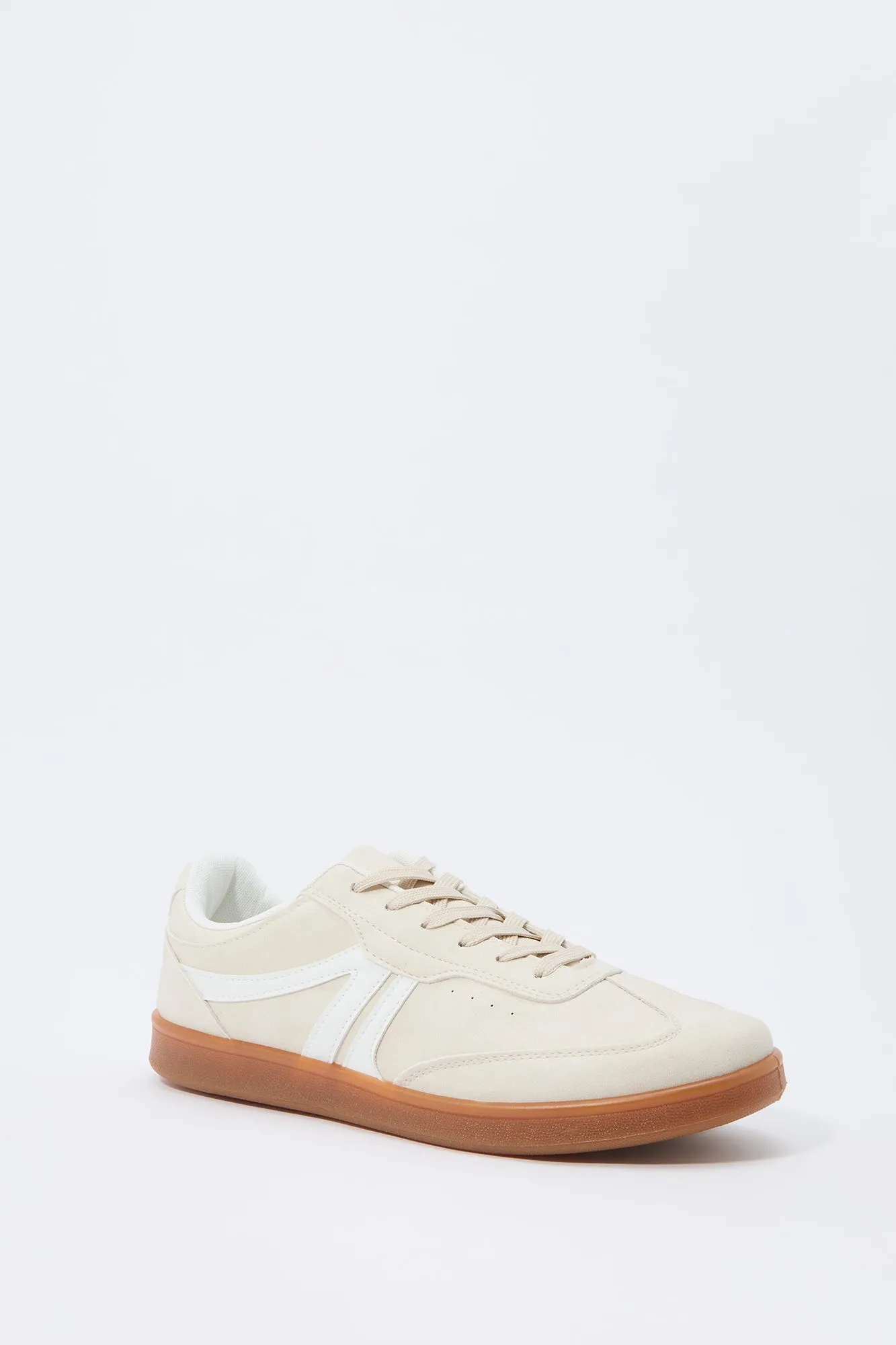 Espadrilles rétros basses en similicuir