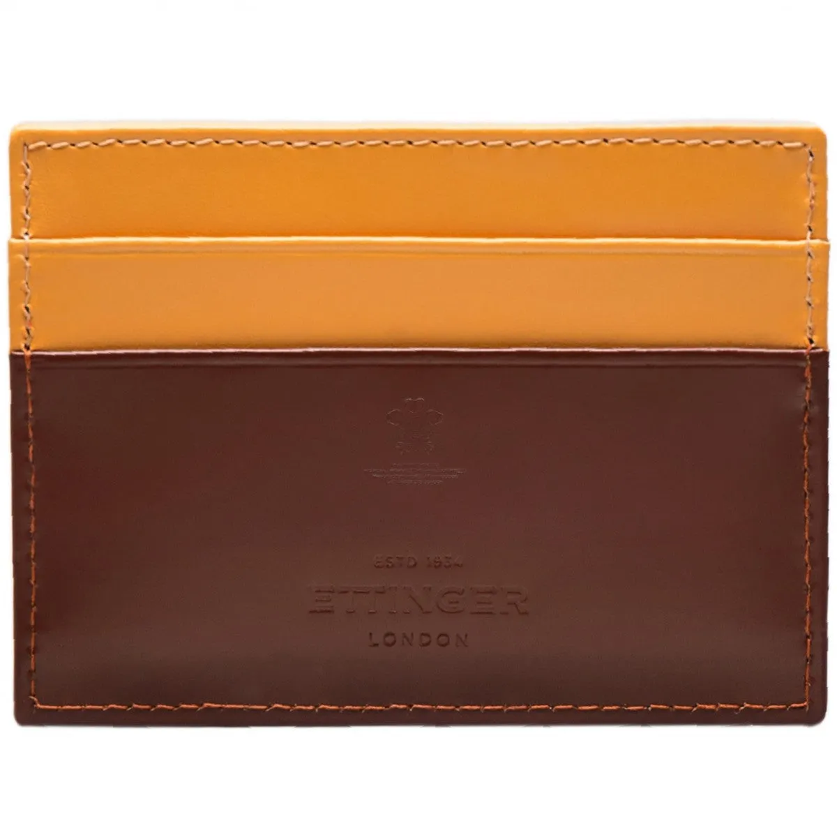 Ettinger Bridle Hide Flat Credit Card Case Havana
