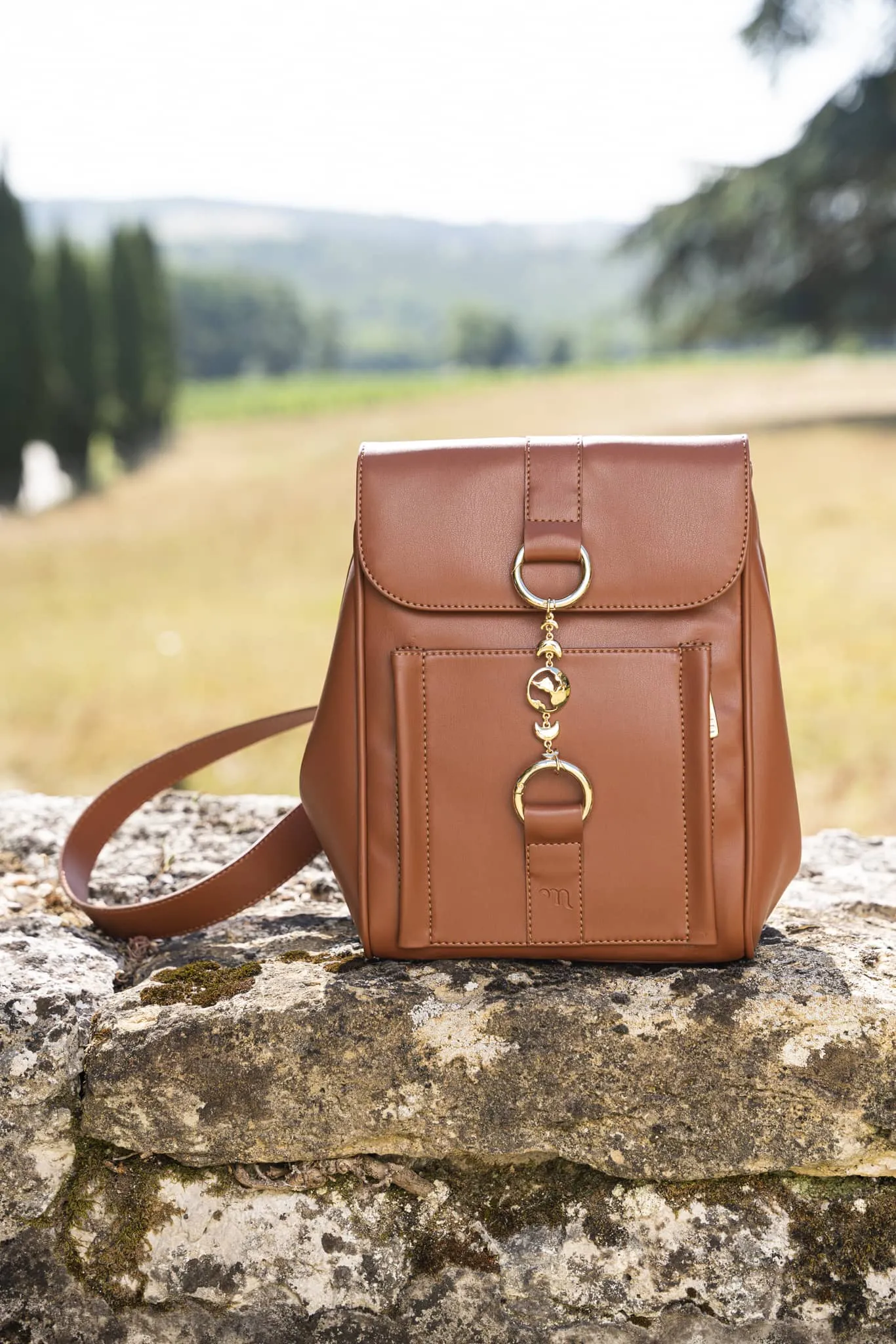 Falabella Vegan Leather Backpack | Chestnut