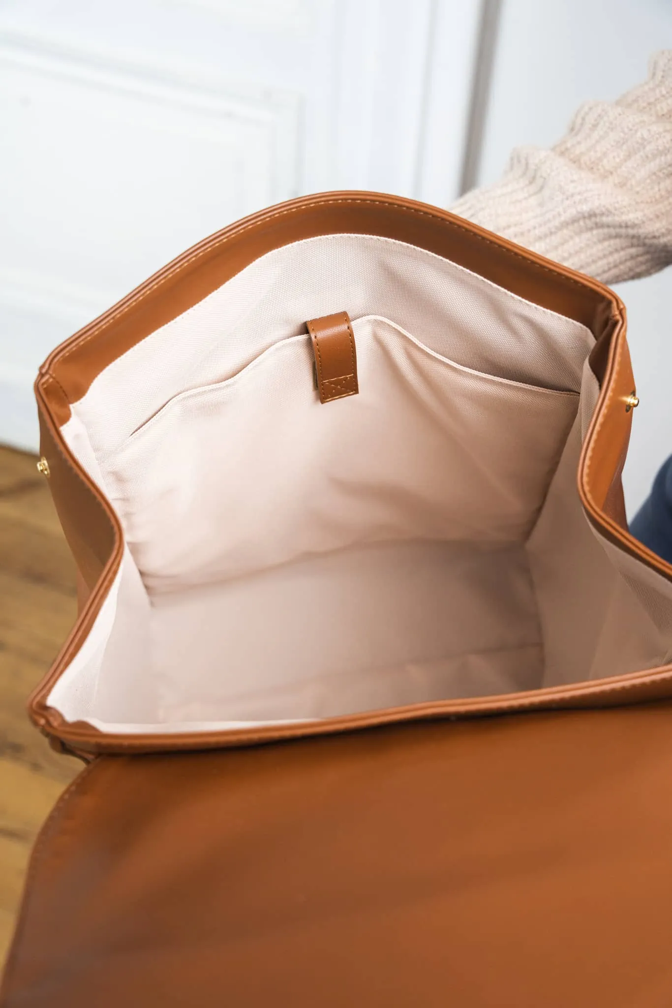 Falabella Vegan Leather Backpack | Khaki