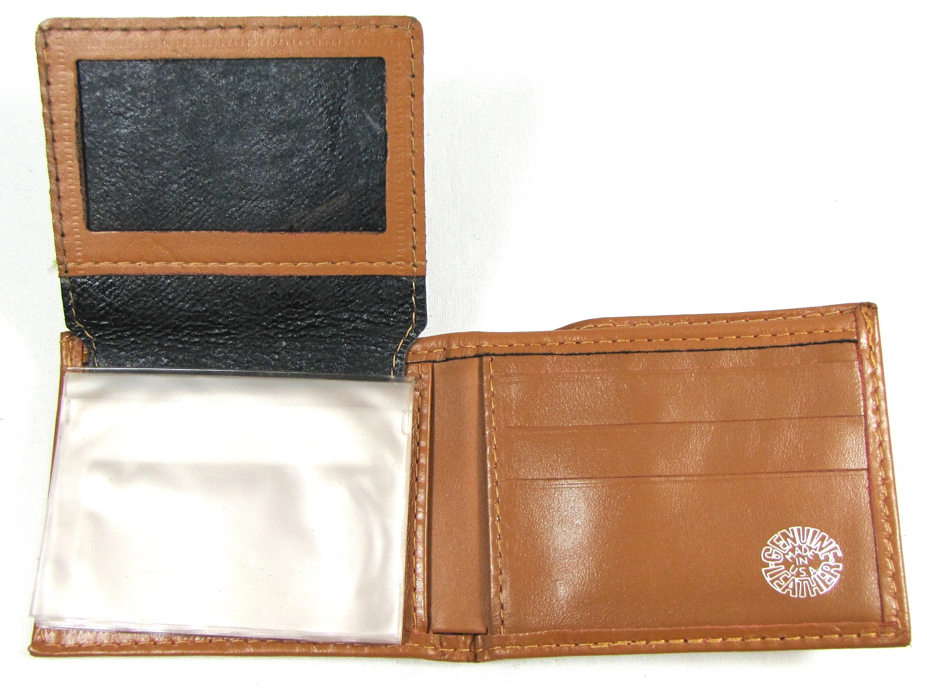 FB816T-ll  Embroidered Billfold Tan - Pistols
