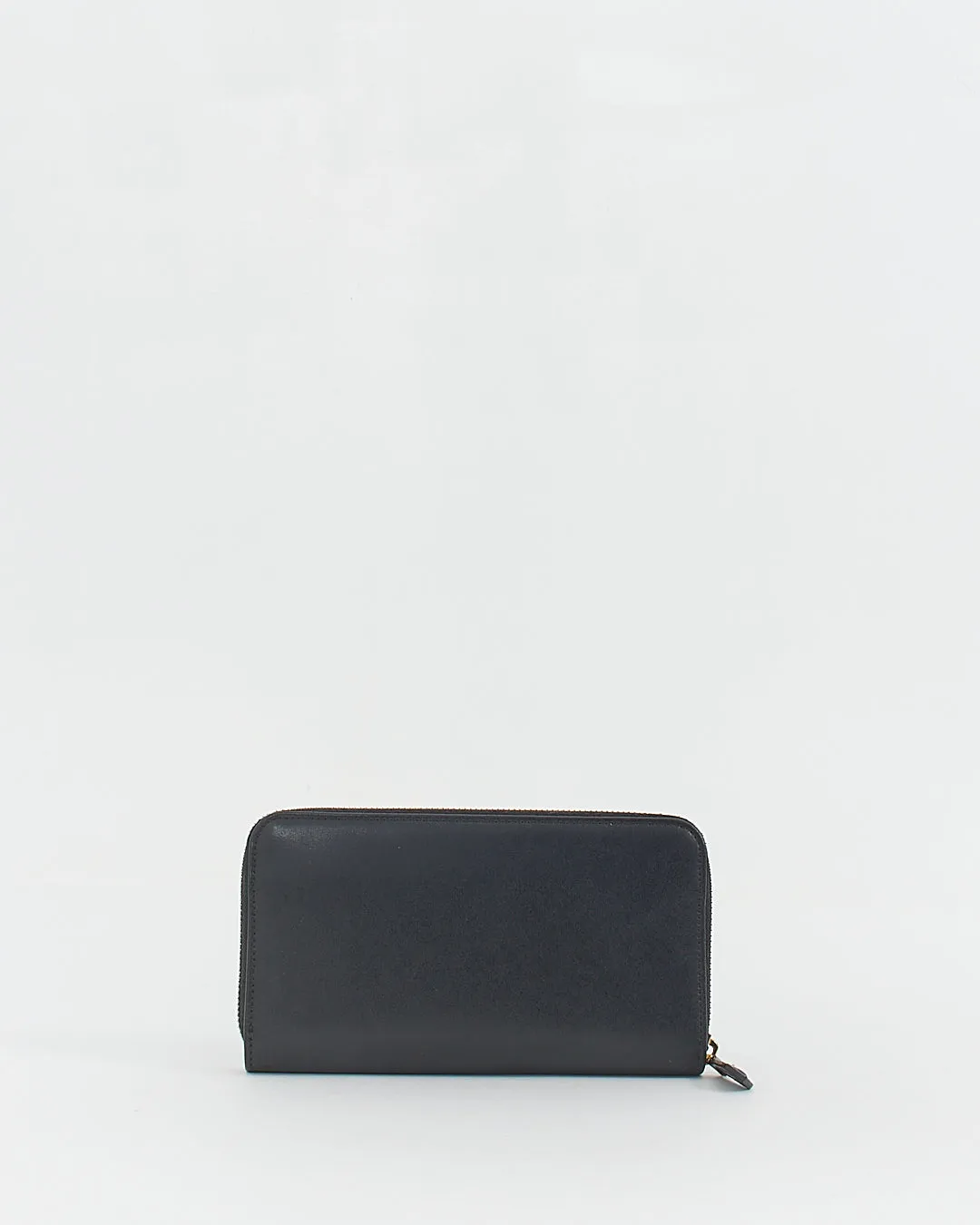 Fendi Black Leather By The Way Zip Around Wallet