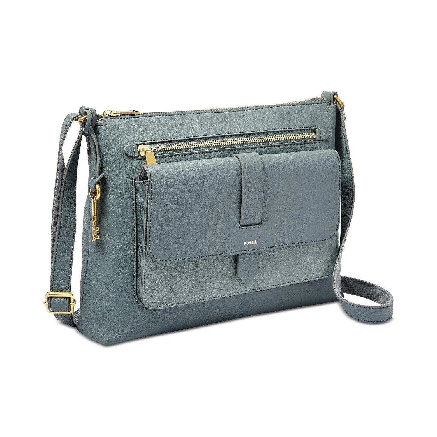 Fossil Kinley Leather & Suede Medium Crossbody
