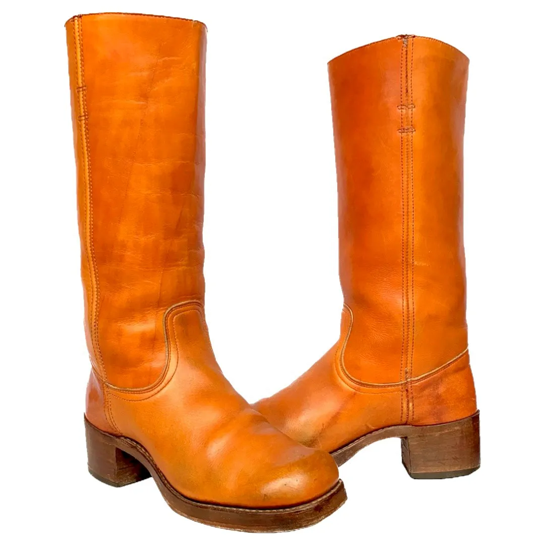 FRYE True Vintage Black Label Campus Sunrise Tall Western Boots