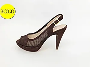 Gastone Lucioli Suede Slingback Size 40 It (10 Us)