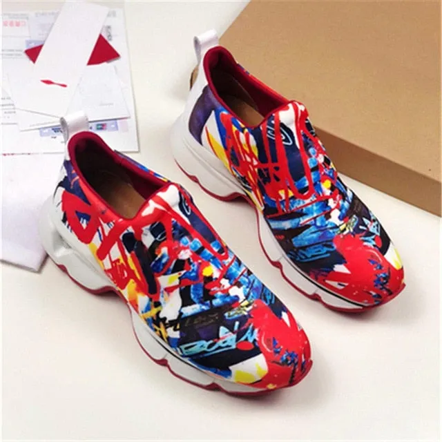 Genuine Leather Metal Rivets Studded Flat Shoe Women Trend Sneakers Women Casual Shoes Platform Trend Canvas Shoes