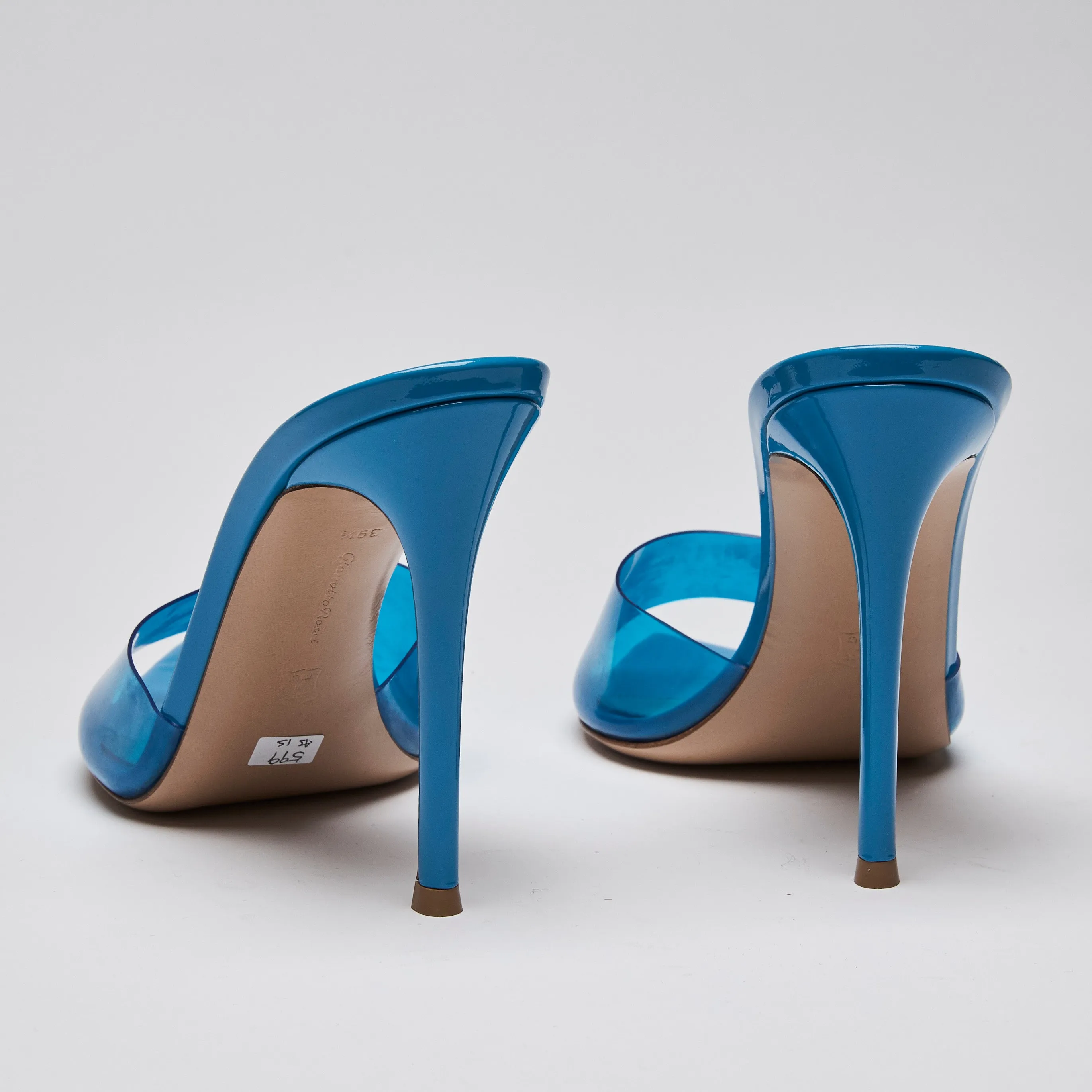 Gianvito Rossi Blue Elle Heels Size 39.5