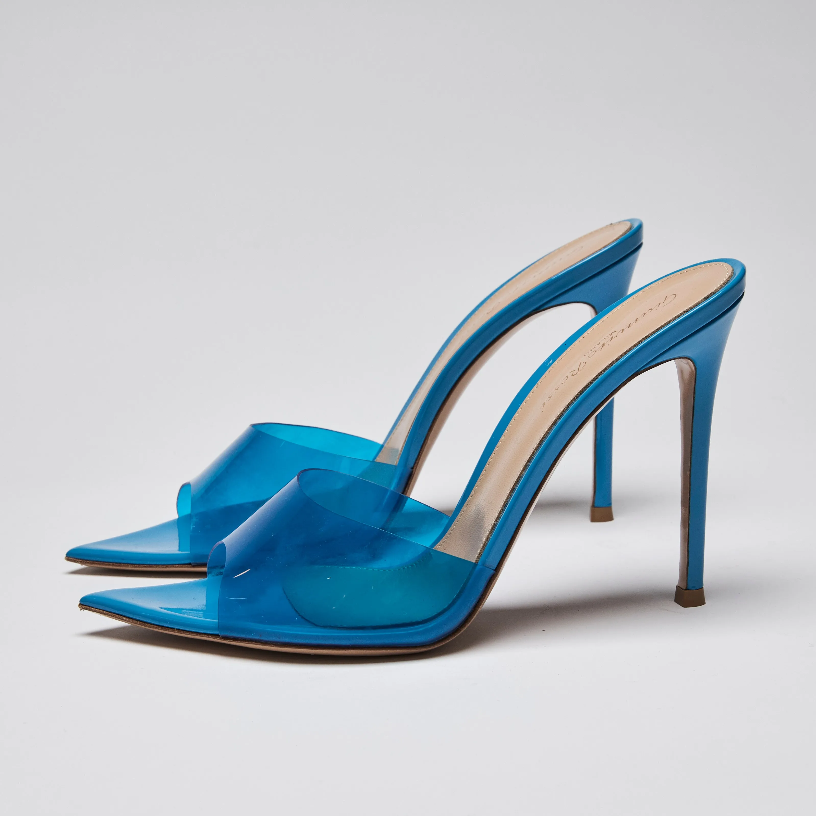 Gianvito Rossi Blue Elle Heels Size 39.5
