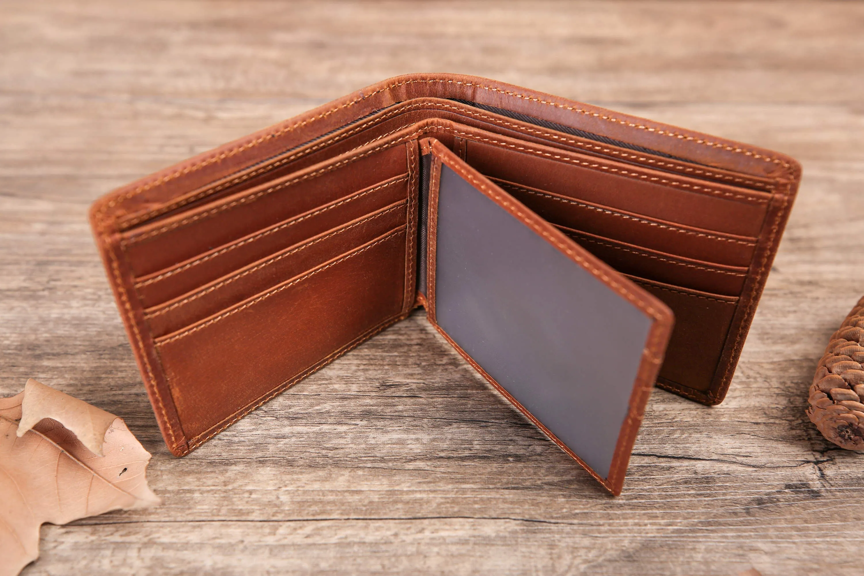 Gift for boyfriend, Personalized Mens Wallet, Gifts for him, Valentine's Day gift, wallet for my man, Genuine Leather, gift for husband