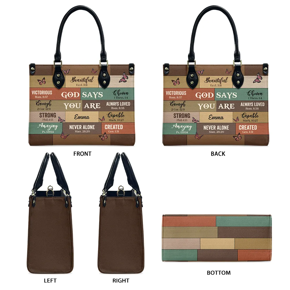 God Says Leather Bag
