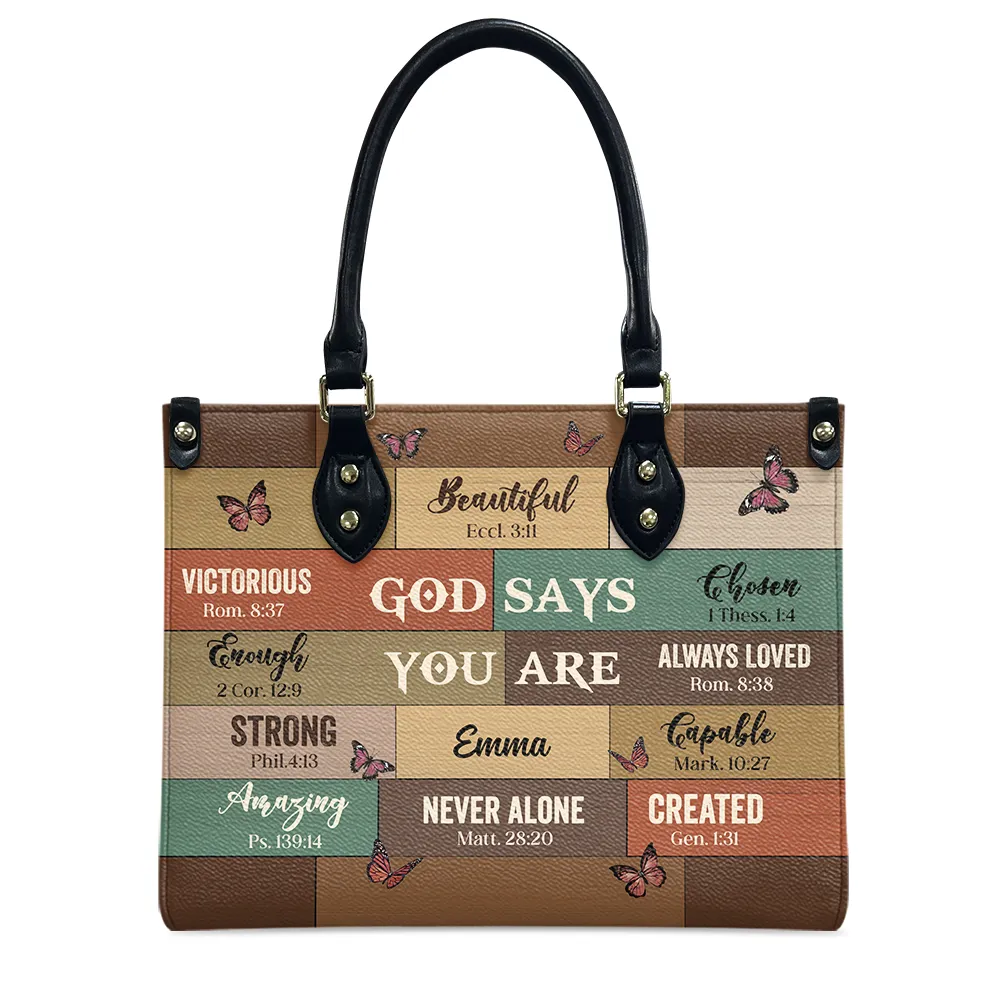 God Says Leather Bag