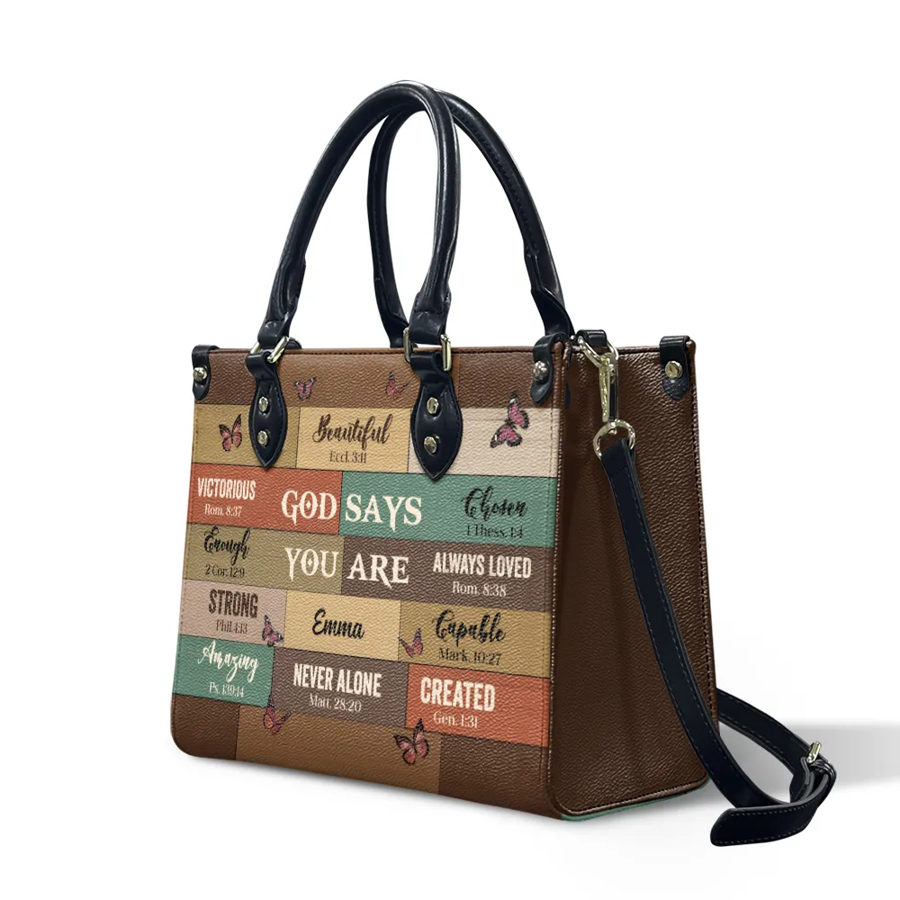 God Says Leather Bag