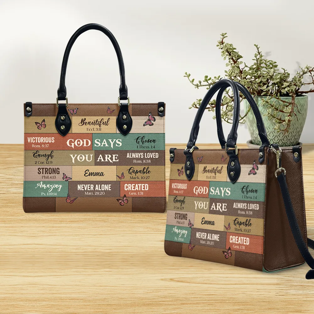 God Says Leather Bag