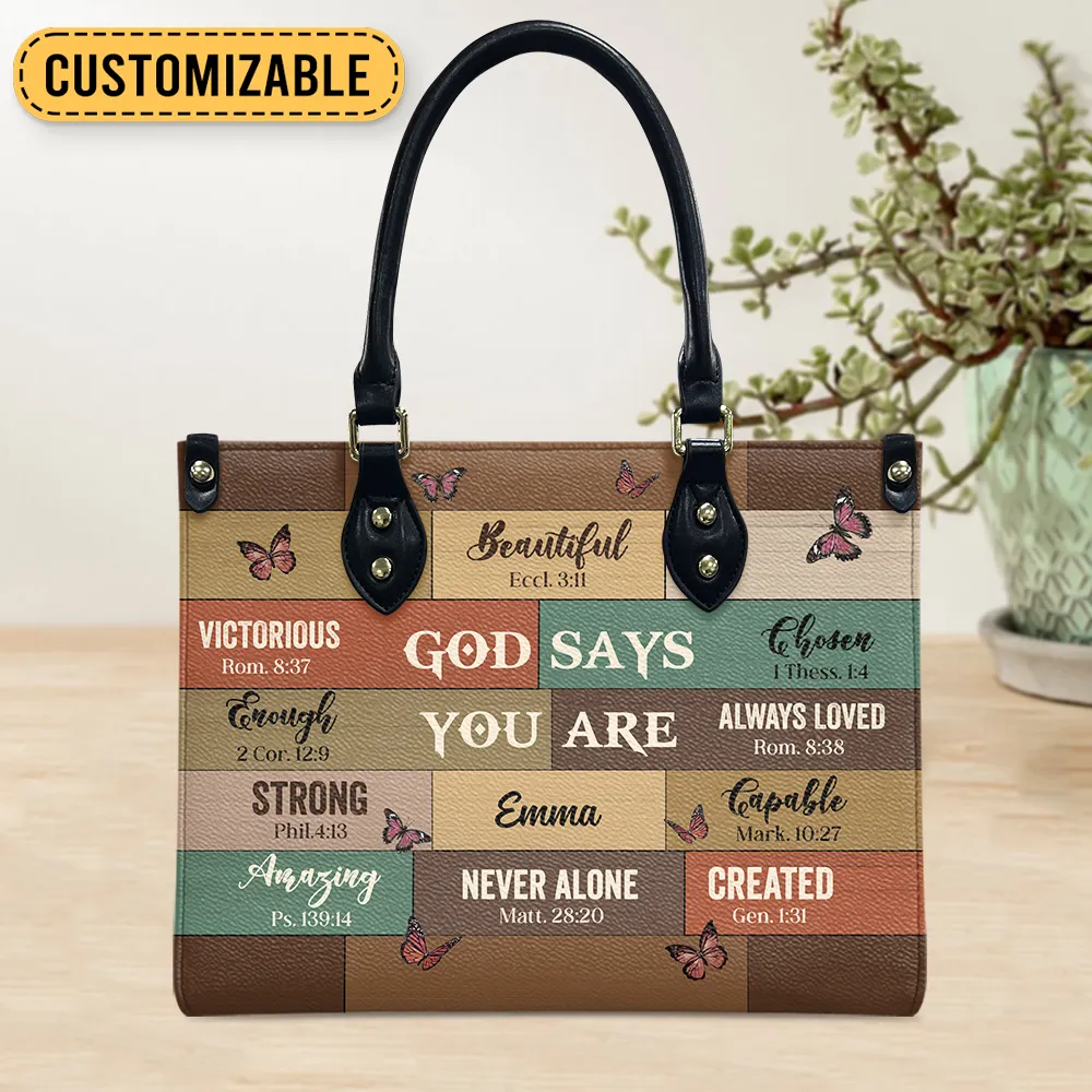 God Says Leather Bag