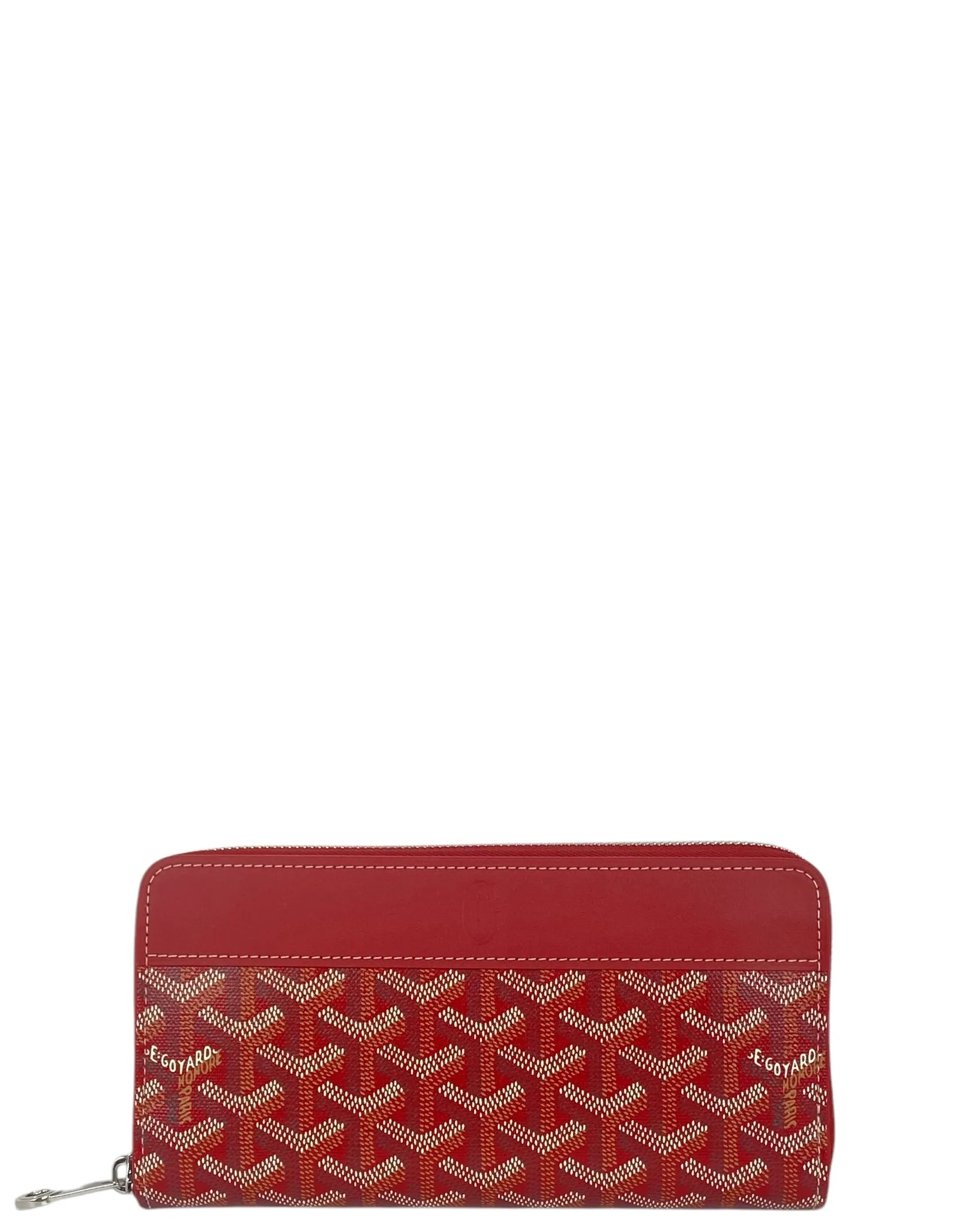 Goyard Goyardine Red Matignon GM Wallet