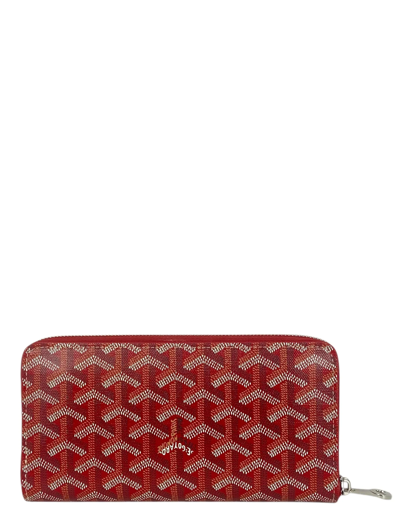 Goyard Goyardine Red Matignon GM Wallet