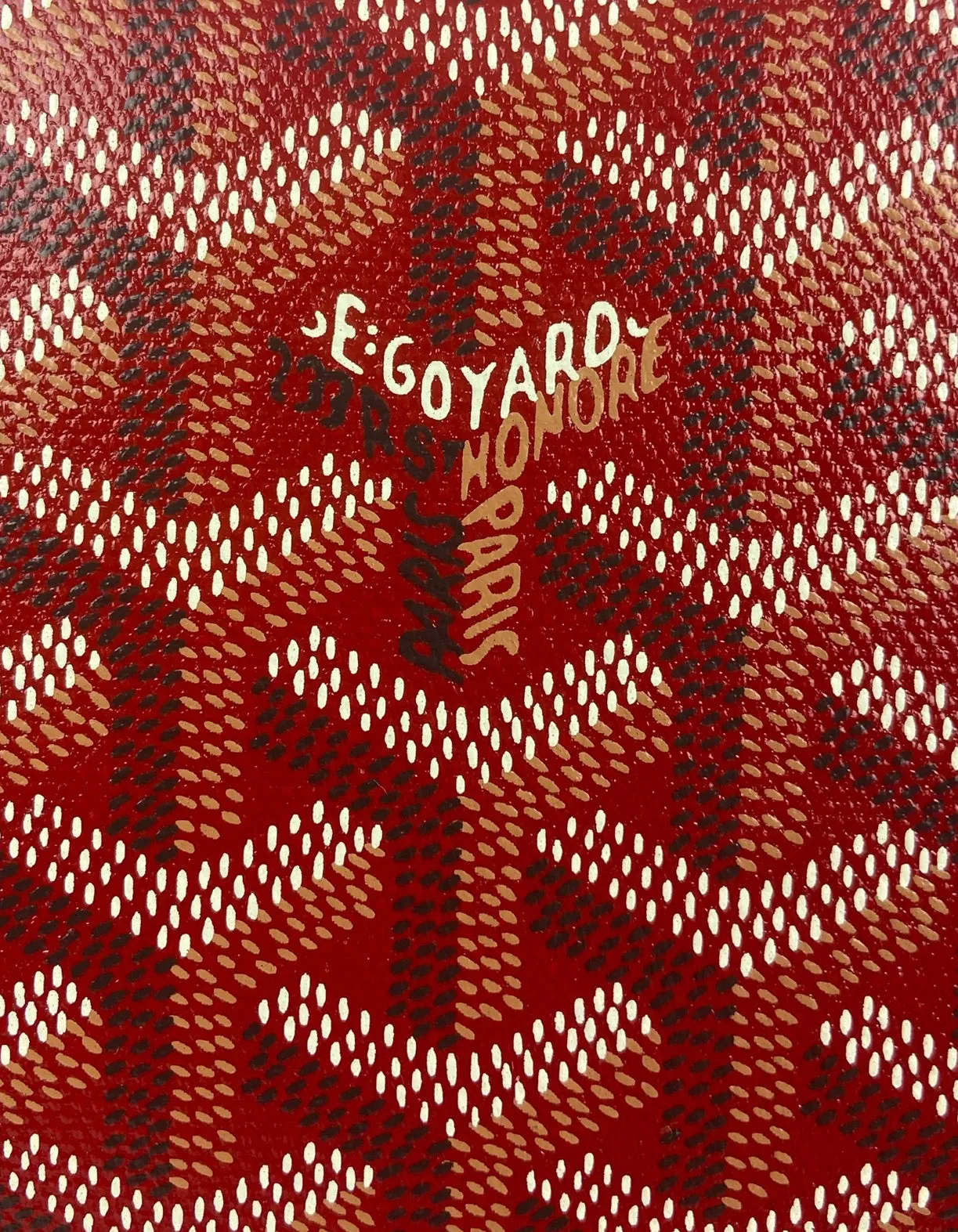 Goyard Goyardine Red Matignon GM Wallet