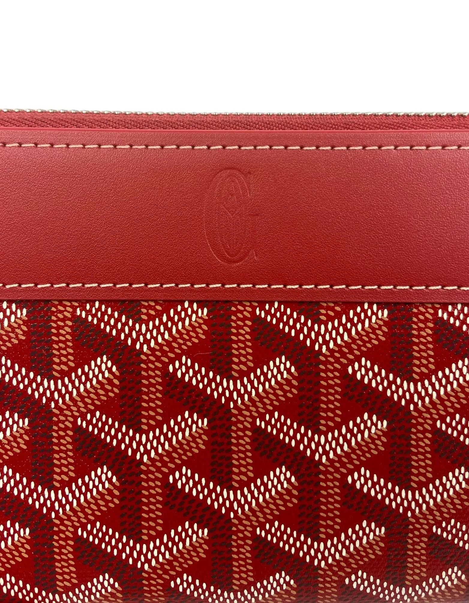 Goyard Goyardine Red Matignon GM Wallet