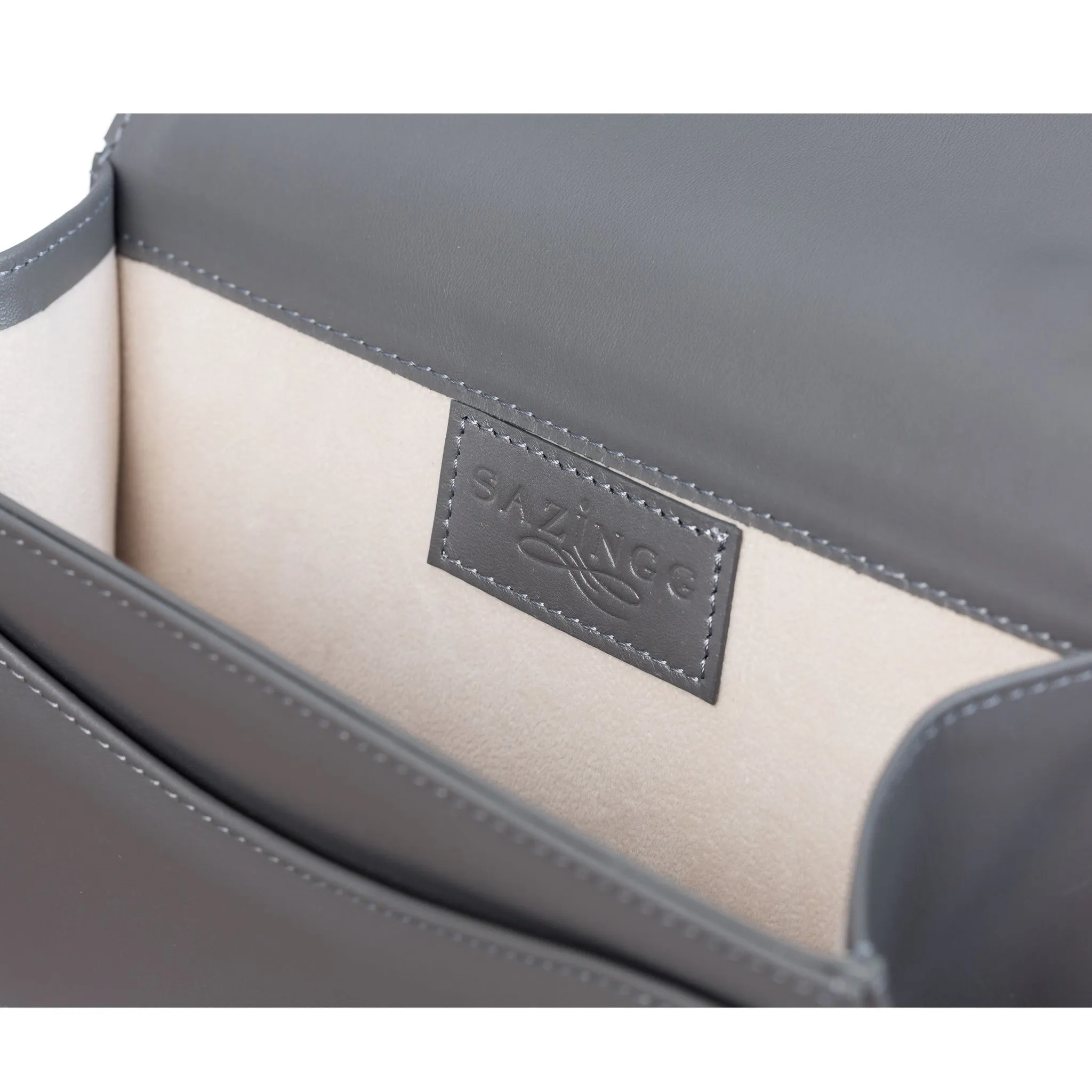 Grey Stingray Leather Clutch