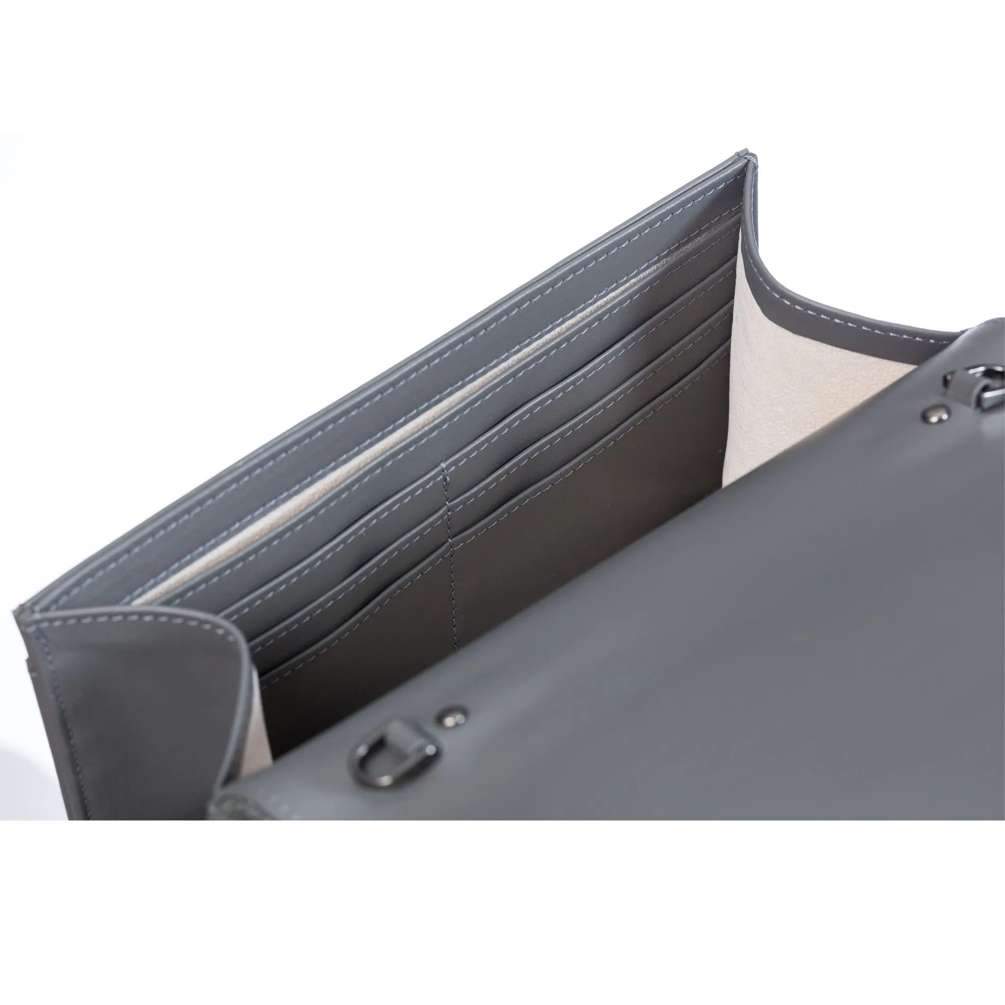 Grey Stingray Leather Clutch