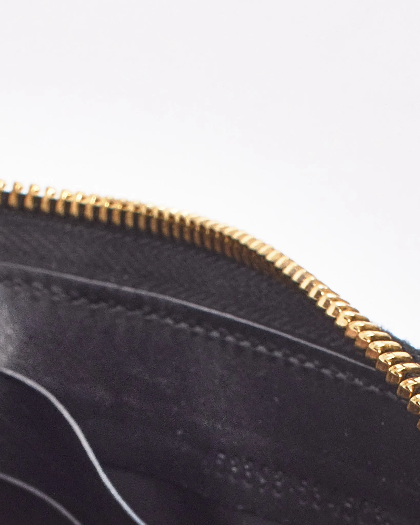 Gucci Black Calfskin GG Embossed Zip Around Wallet