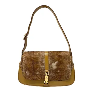Gucci Brown Calf Hair Jackie Bag