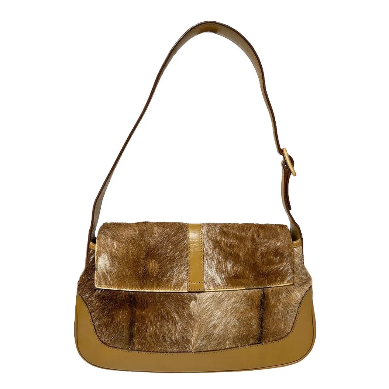 Gucci Brown Calf Hair Jackie Bag