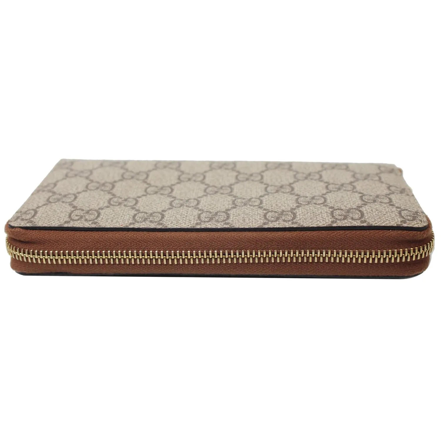 GUCCI GG Supreme Zip Around Wallet Beige 410102