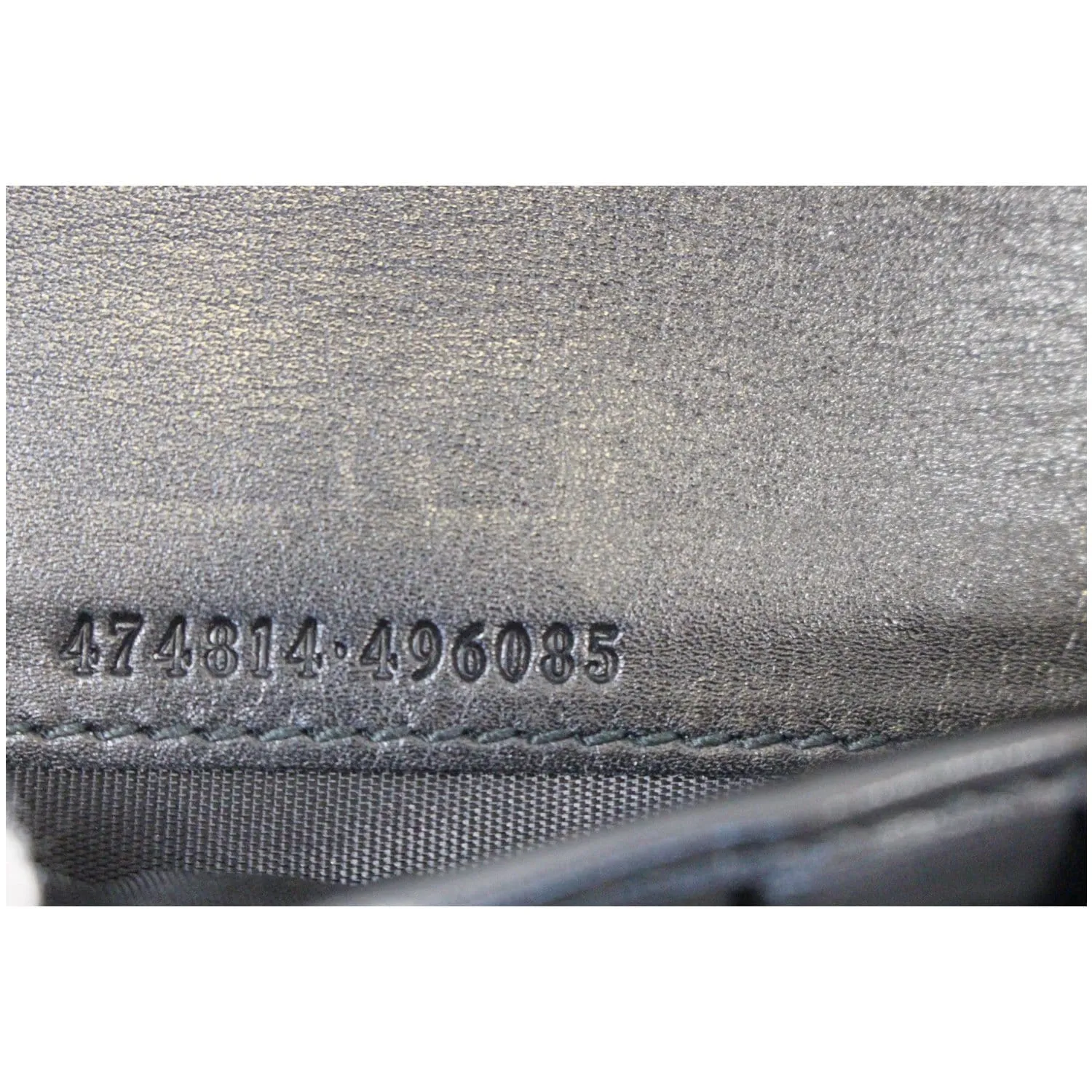 GUCCI Matelasse GG Marmont Zip Around Calfskin Wallet Black