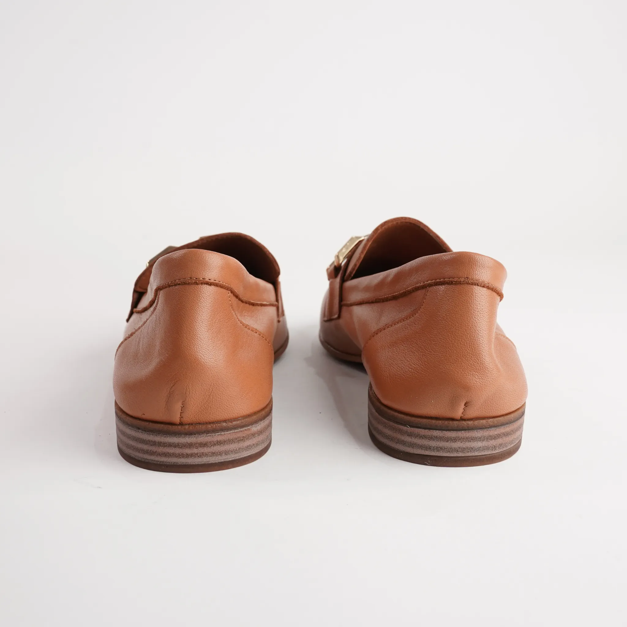 Gyor Tan Leather Loafers