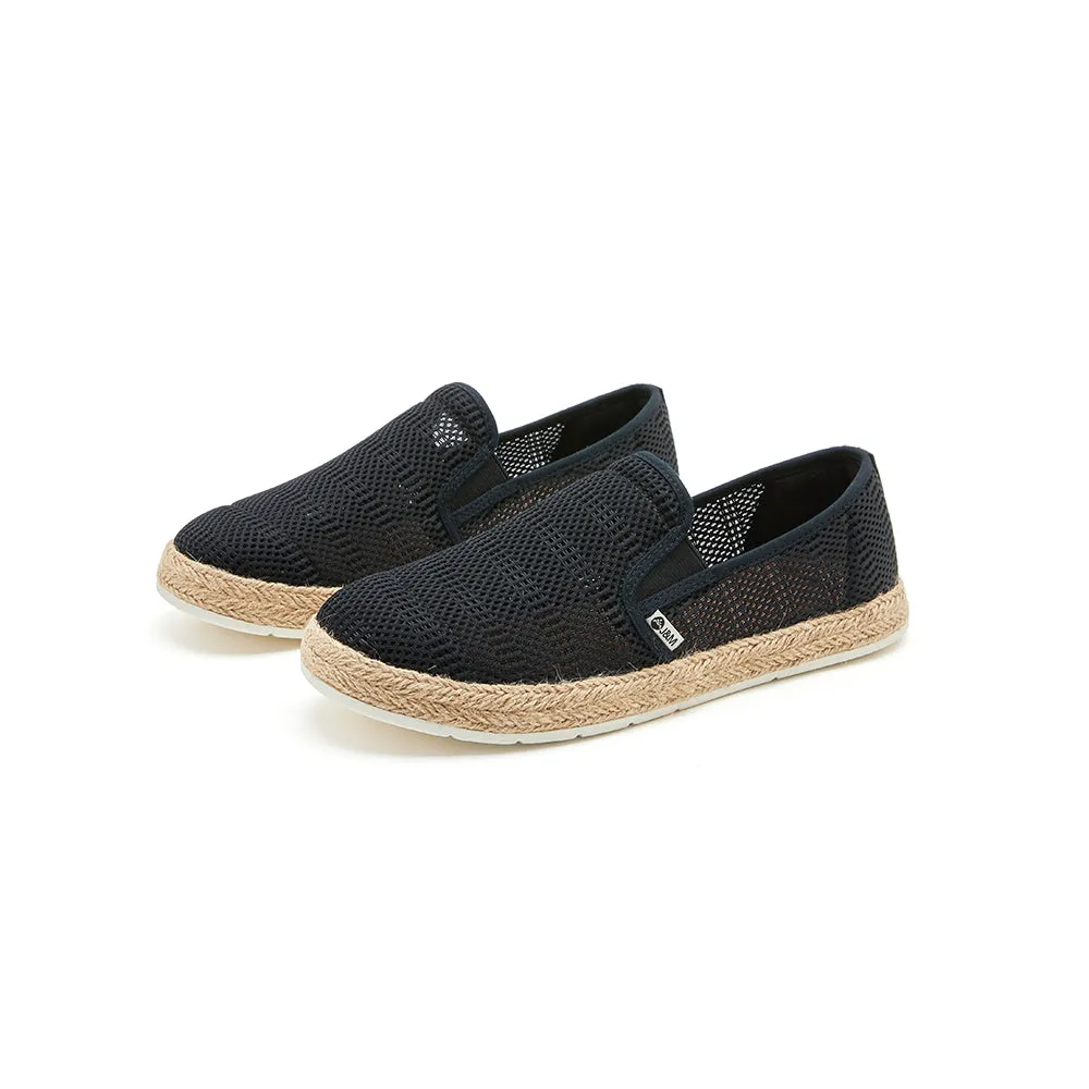 Handmade Men's Mesh Espadrilles Flats in Ivory-72285M