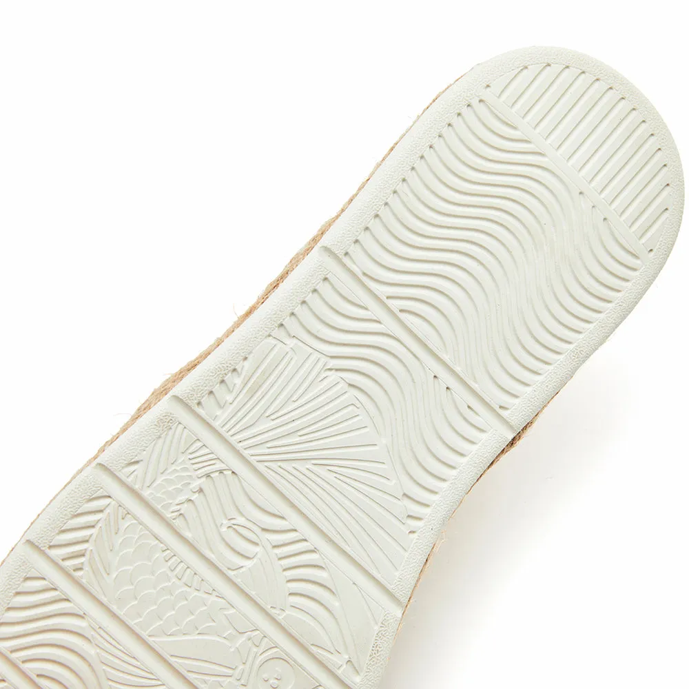 Handmade Men's Mesh Espadrilles Flats in Ivory-72285M