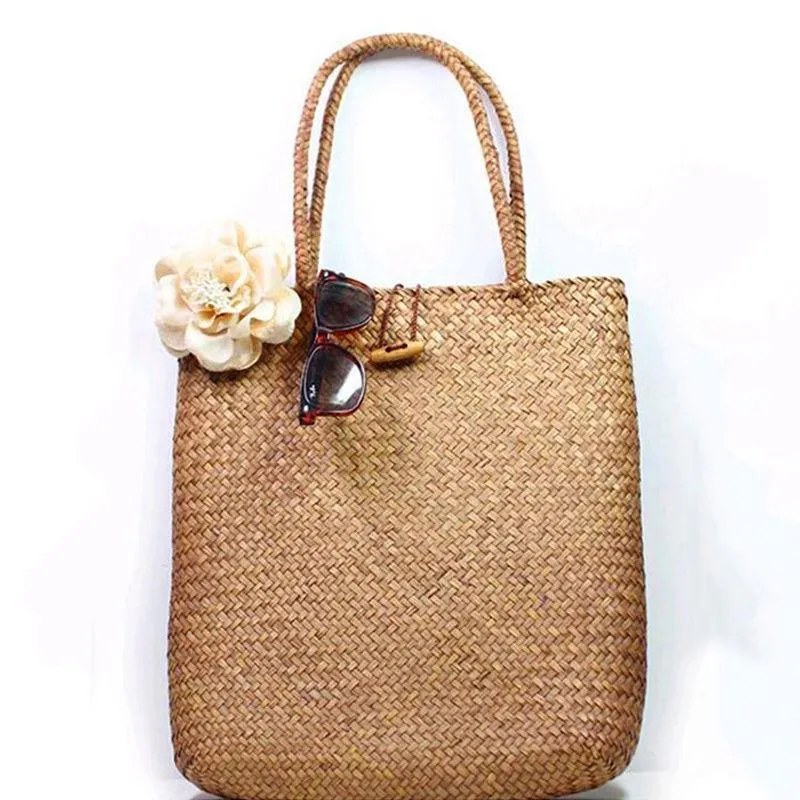 Handmade Woven Straw Tote