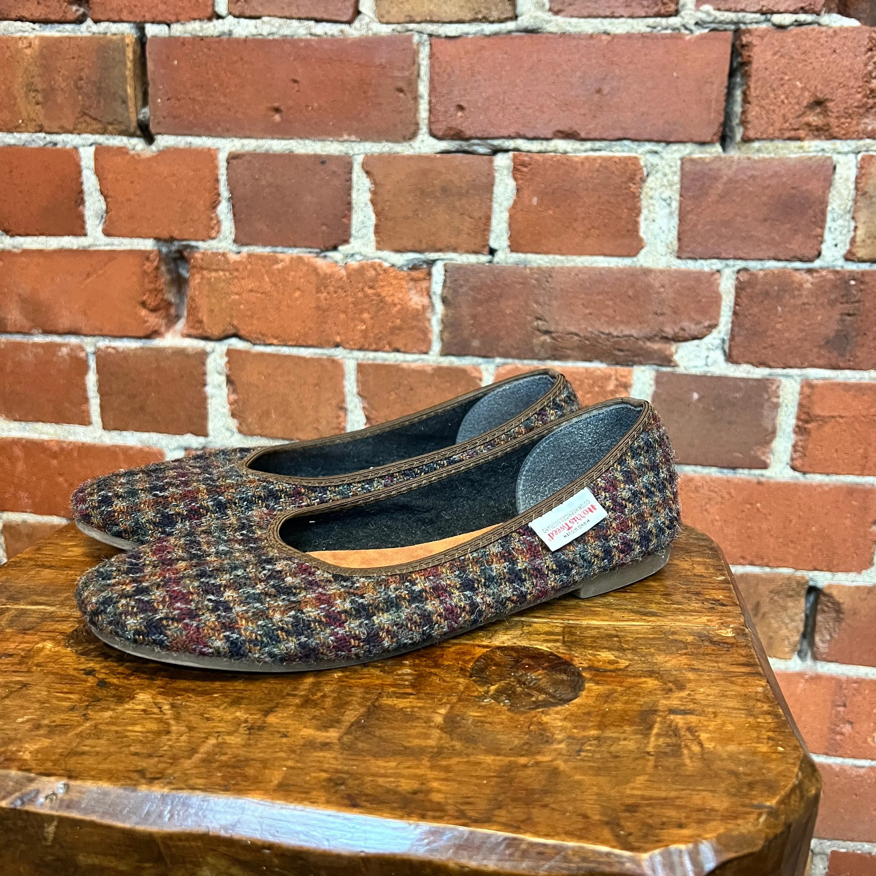 HARRIW TWEED ballet flats 7.5