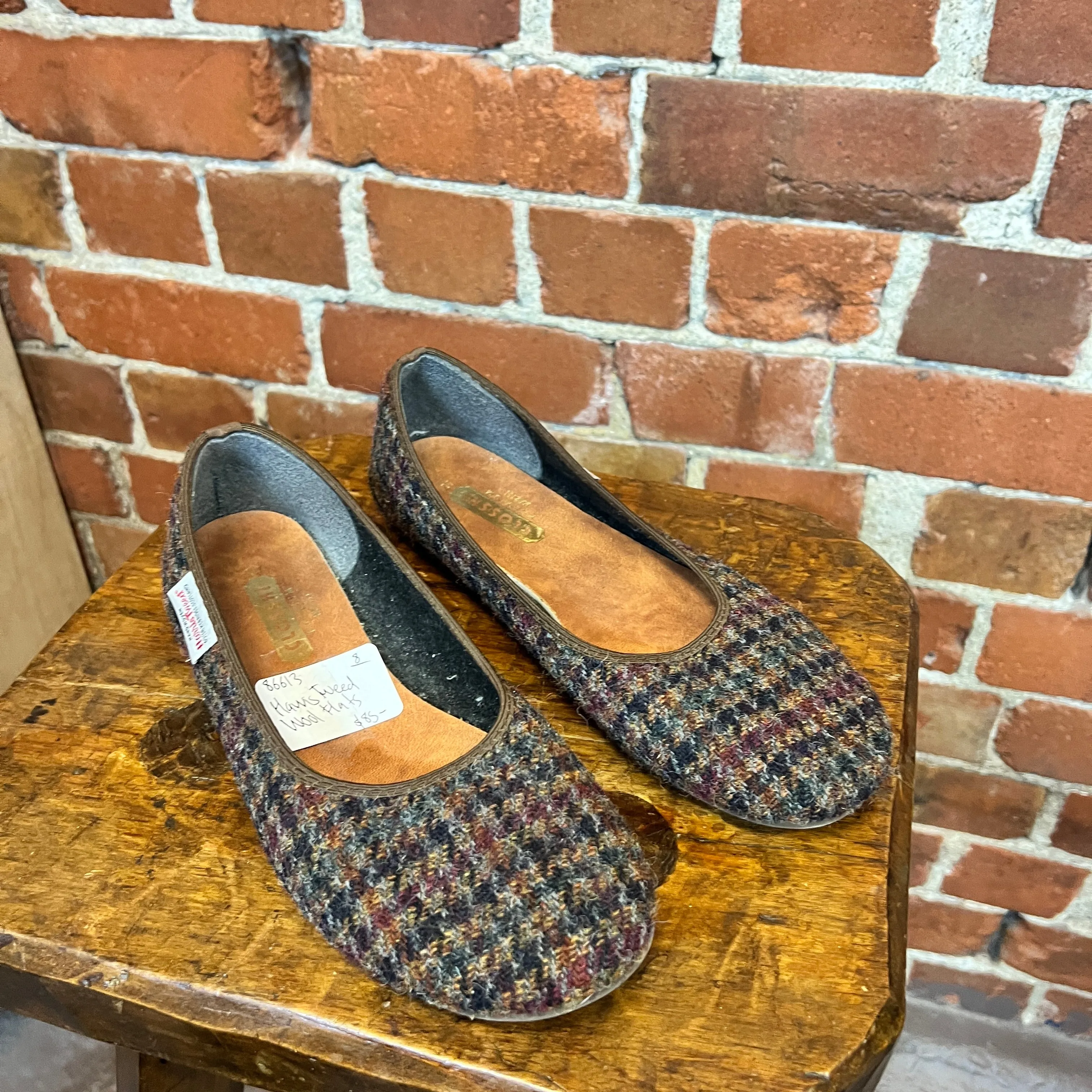 HARRIW TWEED ballet flats 7.5