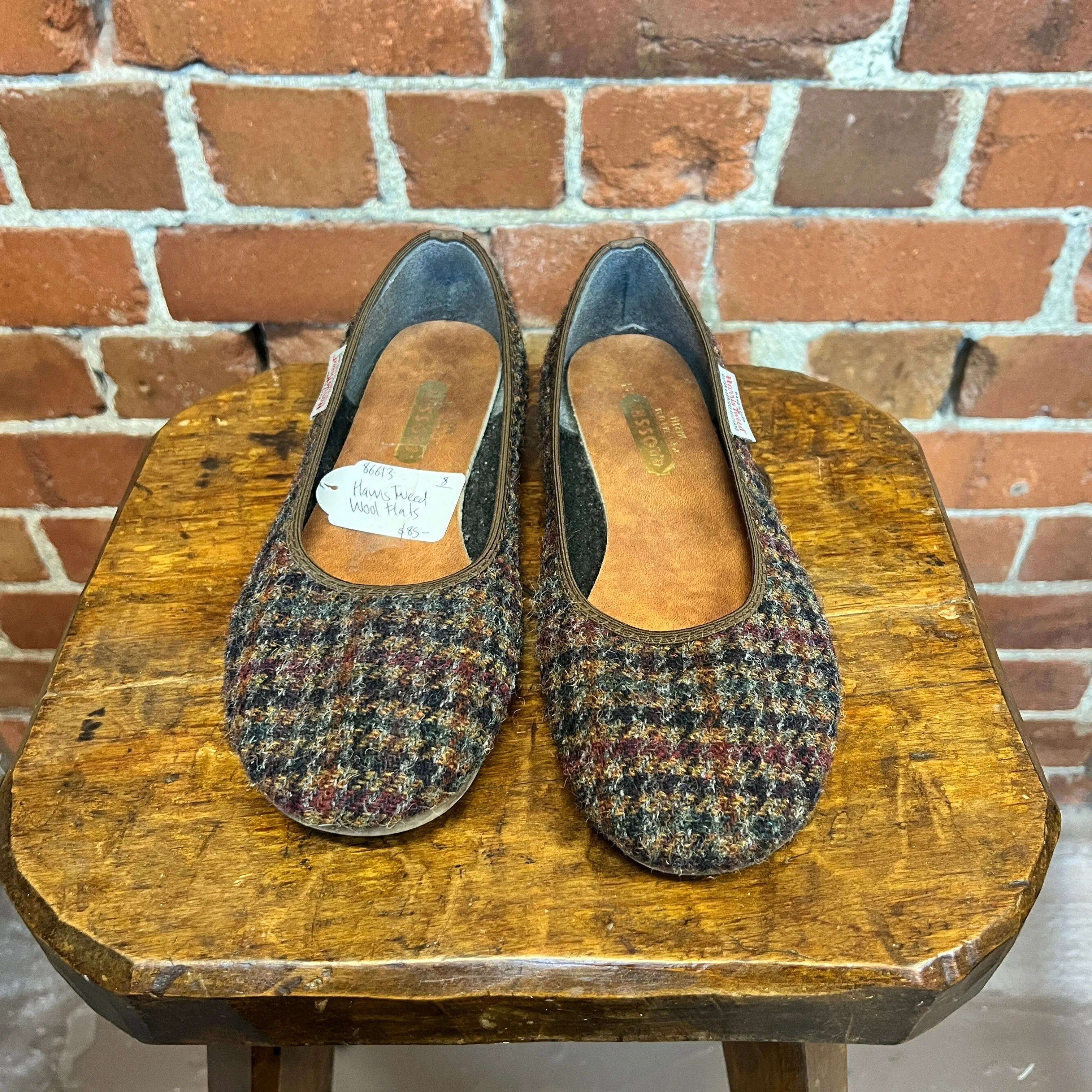 HARRIW TWEED ballet flats 7.5