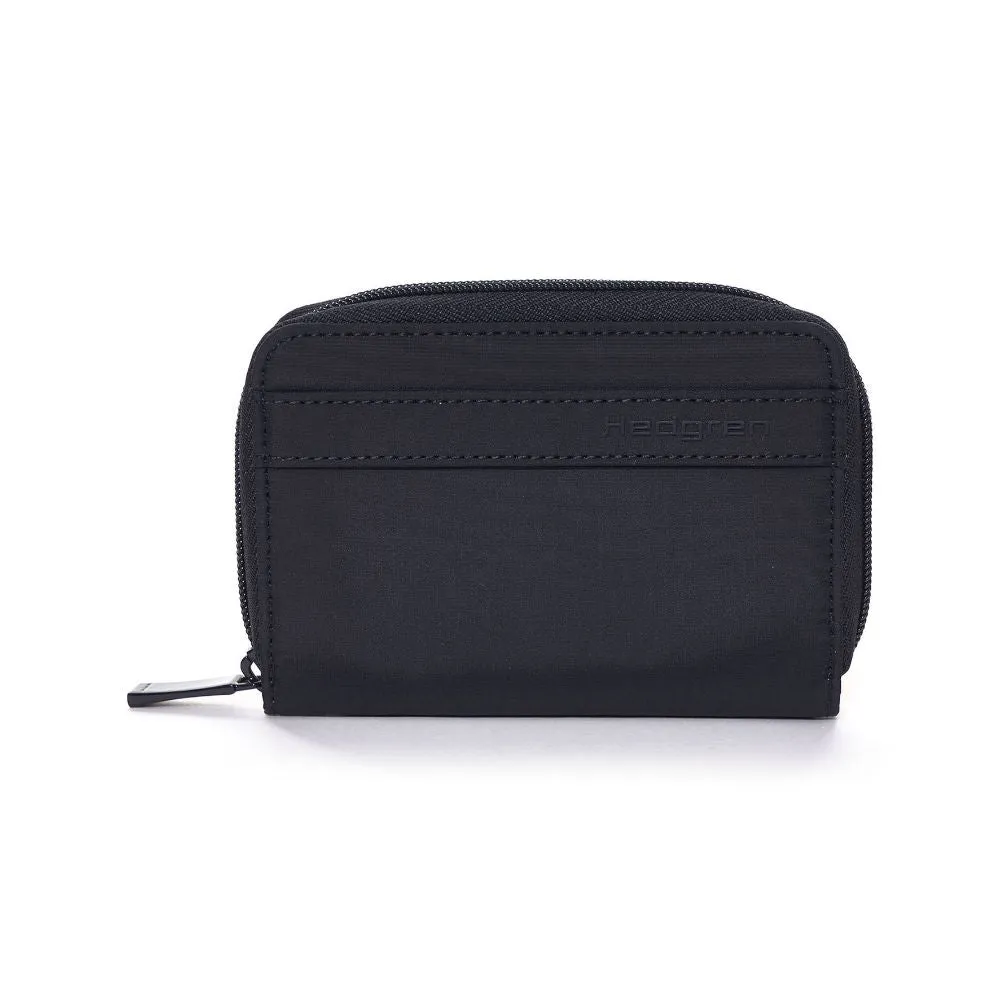 Hedgren Follis Krona Zip Around Wallet 12.5Cm Black Blacksize 12.5Cm
