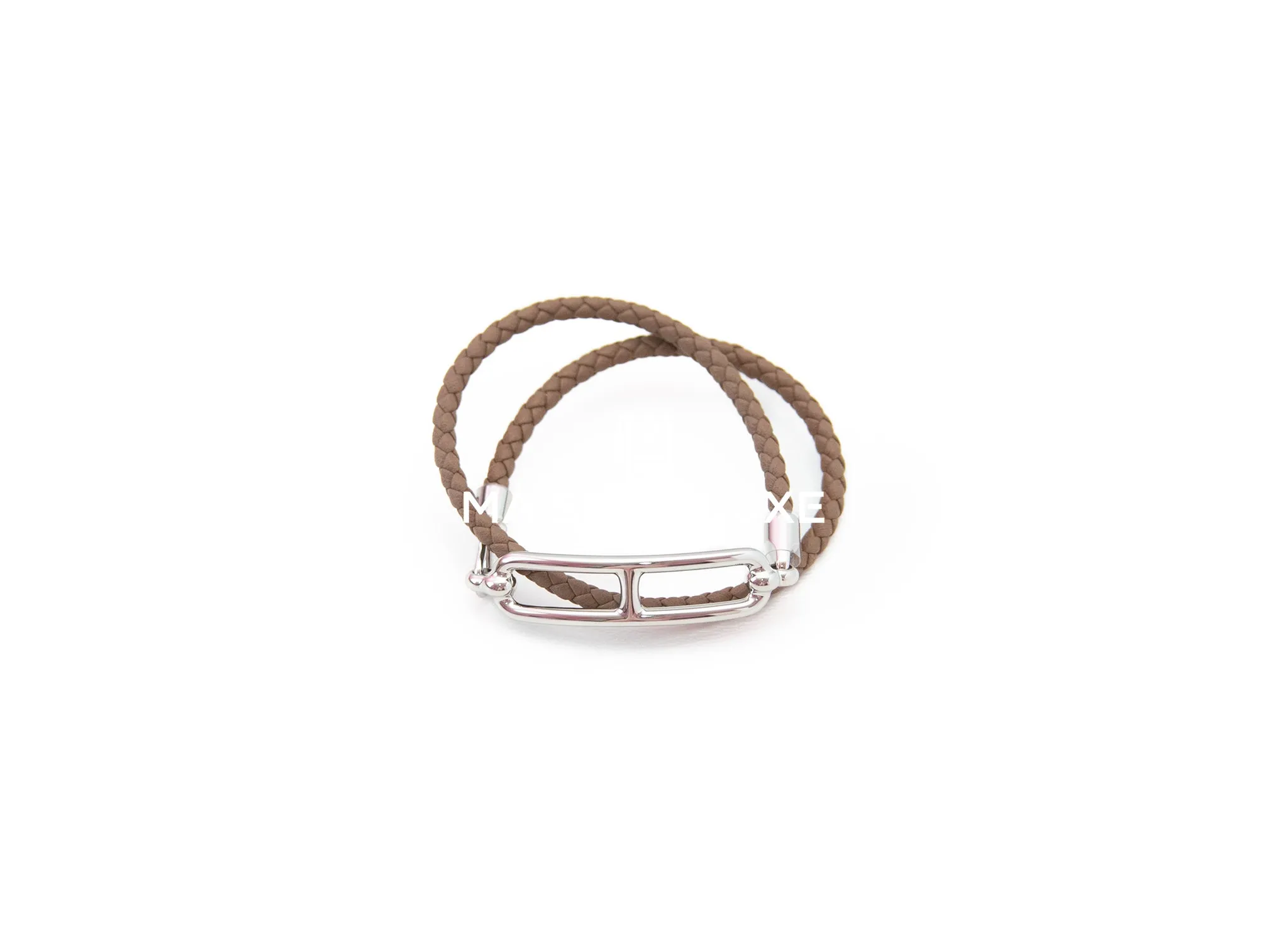 Hermes Etoupe Roulis Double Tour T1 Bracelet