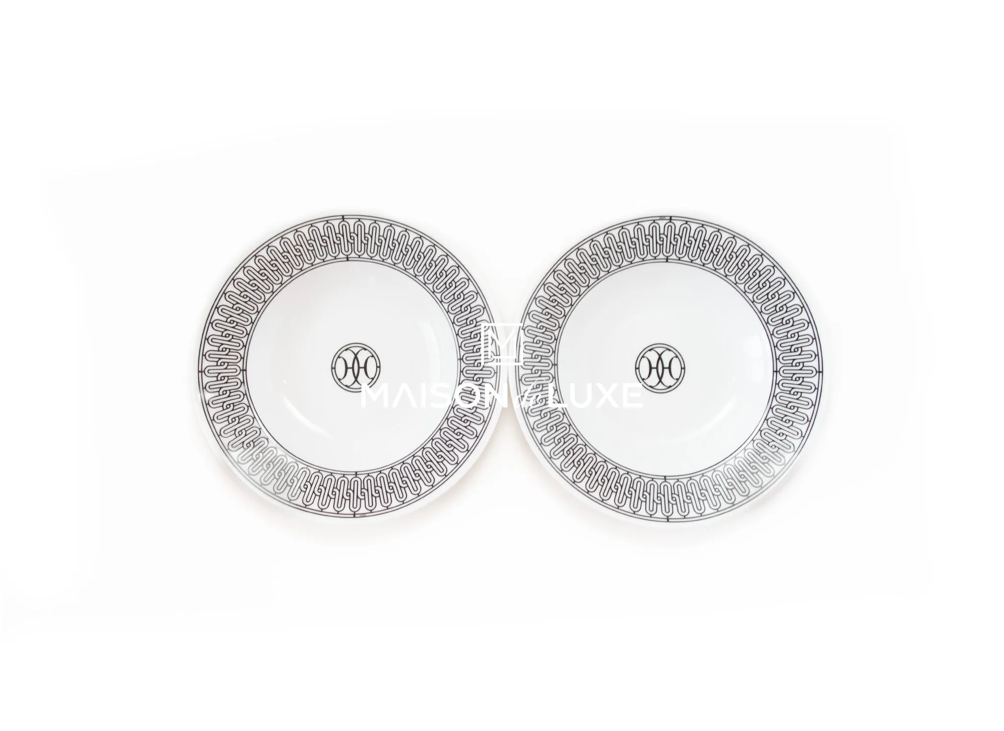 Hermes H Deco Soup Plate - Two