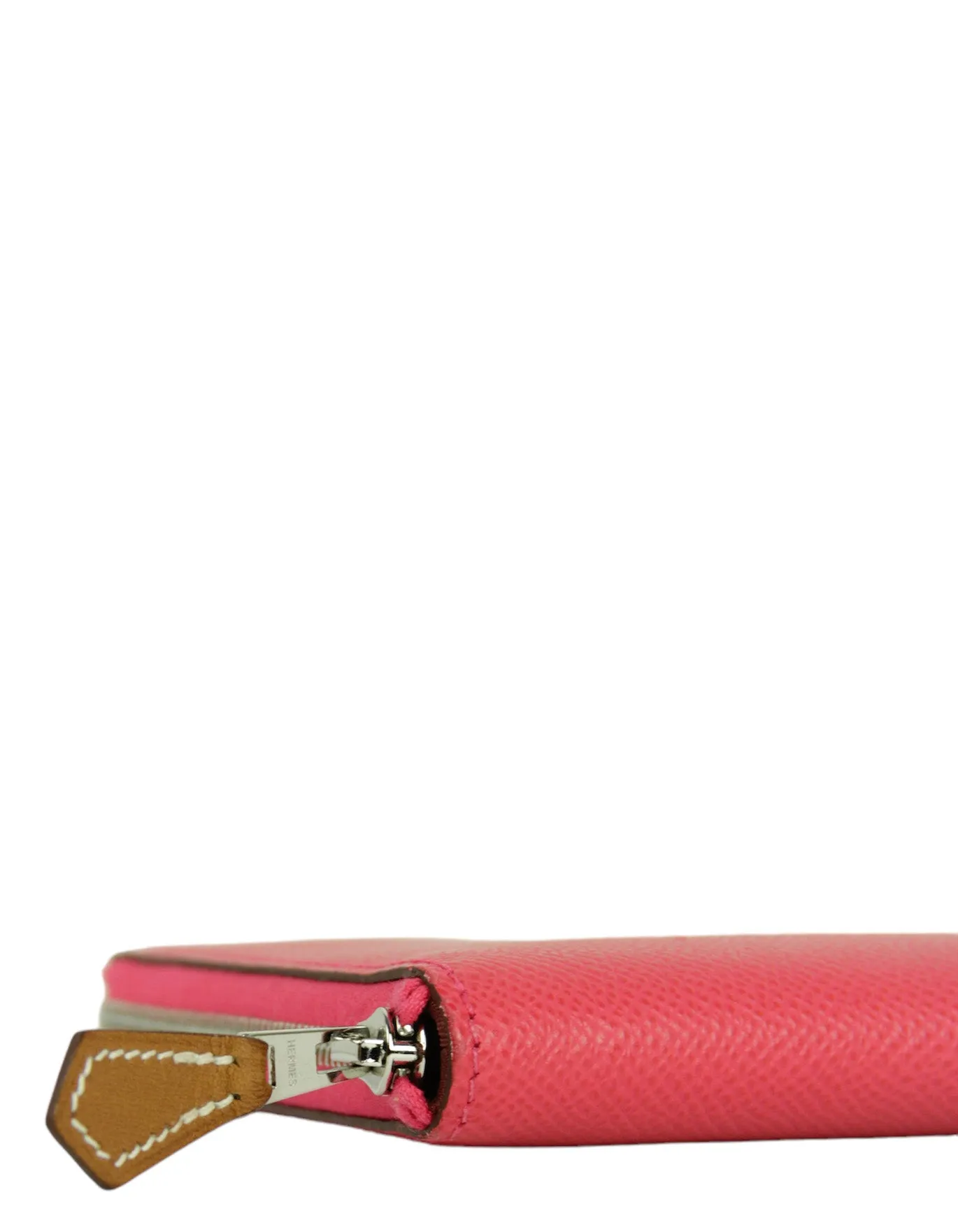 Hermes Pink Epsom Leather Silk'In Long Wallet