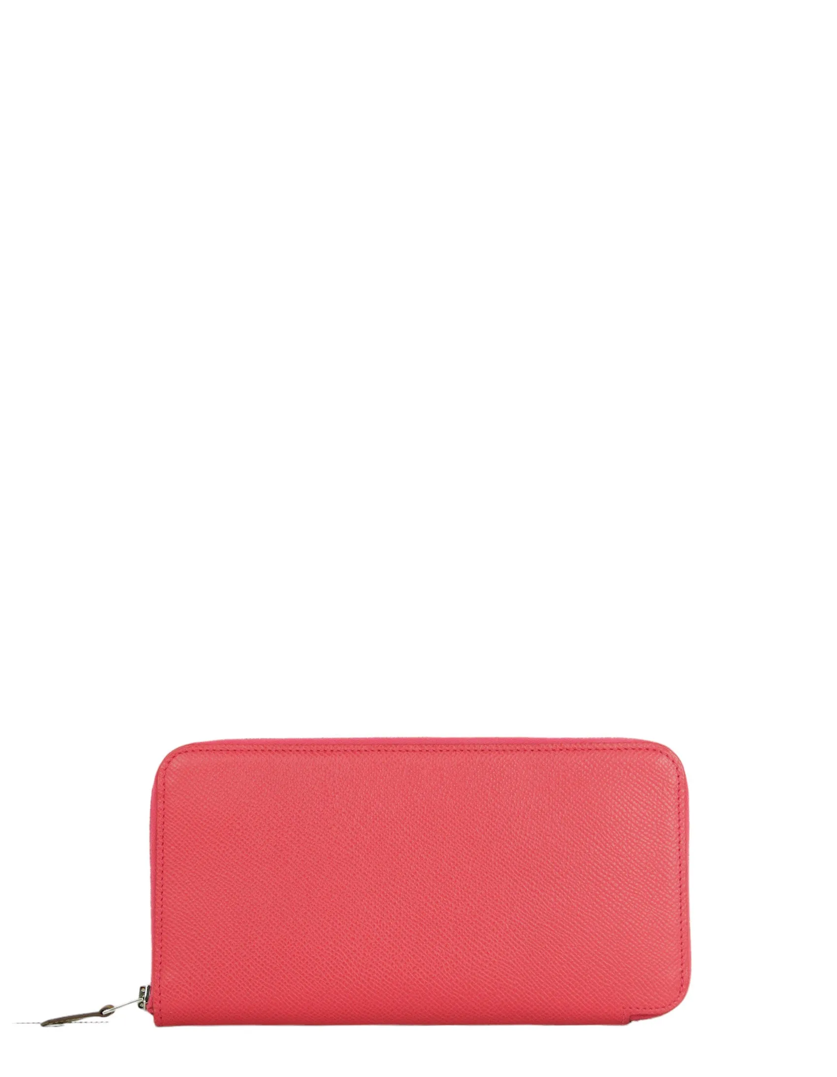 Hermes Pink Epsom Leather Silk'In Long Wallet