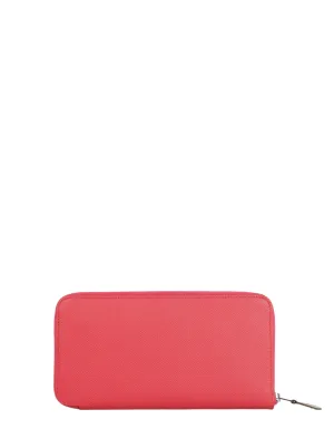 Hermes Pink Epsom Leather Silk'In Long Wallet