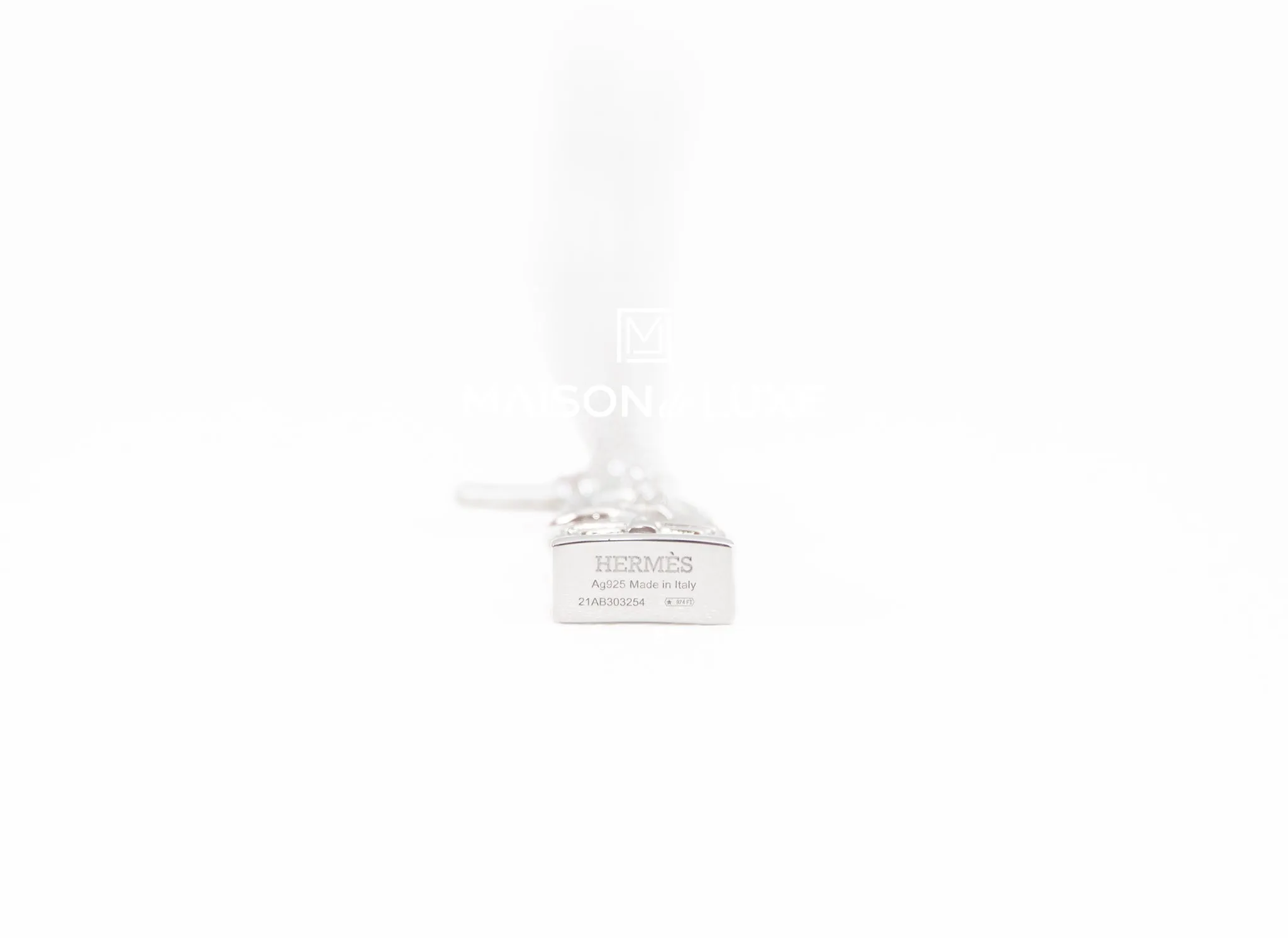 Hermes Silver Amulettes Kelly Pendant