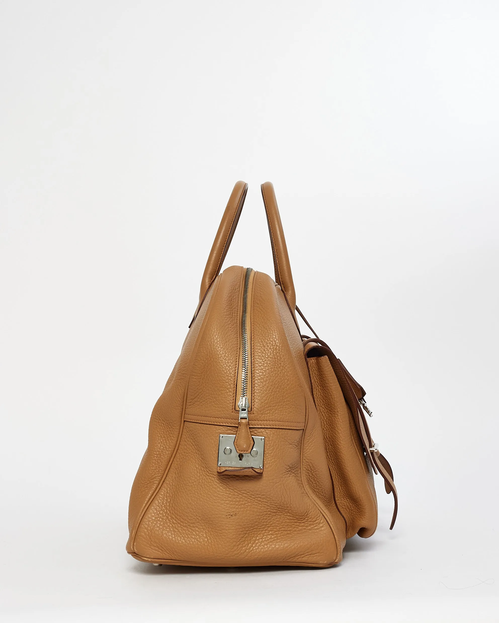 Hermès Tan Leather Steve Travel Bag
