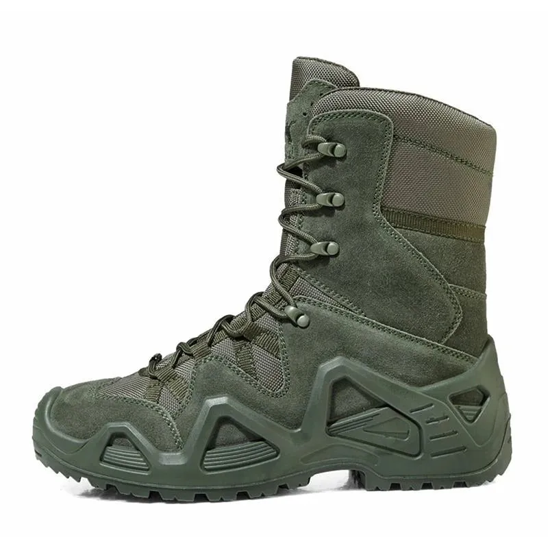 High Top Military Boots for Men Outdoor Tactical Hiking Shoes