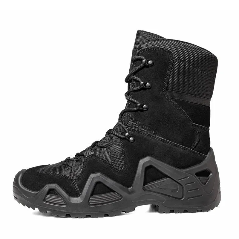 High Top Military Boots for Men Outdoor Tactical Hiking Shoes