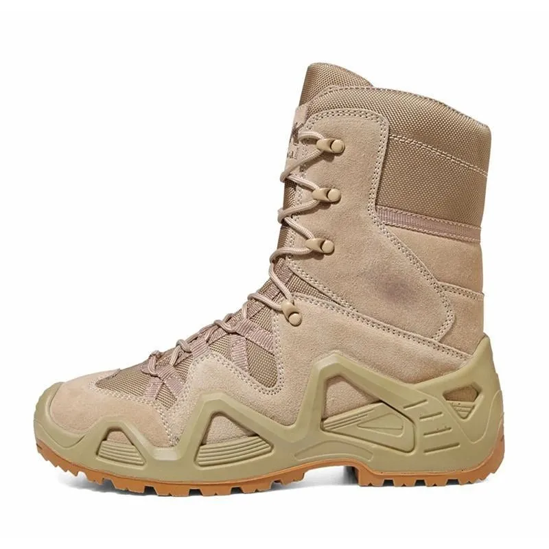 High Top Military Boots for Men Outdoor Tactical Hiking Shoes